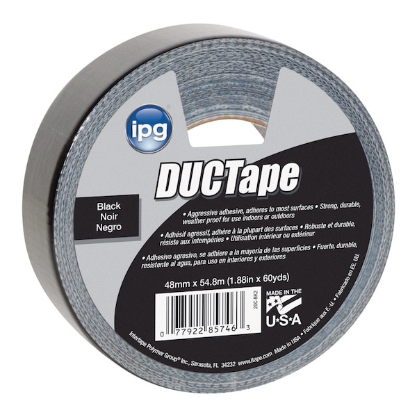 Intertape IPG JobSite 1.88 in. W X 60 yd L Black Duct Tape 20C-BK2 - main